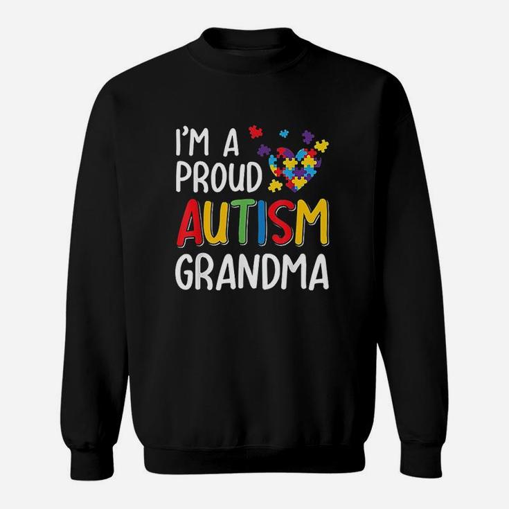 Im A Proud Autism Grandma Autism Awareness Sweat Shirt