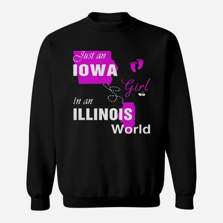 Iowa Girl In Illinois Shirts,iowa Girl Tshirt,illinois Girl T-shirt,illinois Girl Tshirt,iowa Girl In Illinois Shirts,illinois Girl Hoodie Sweat Shirt