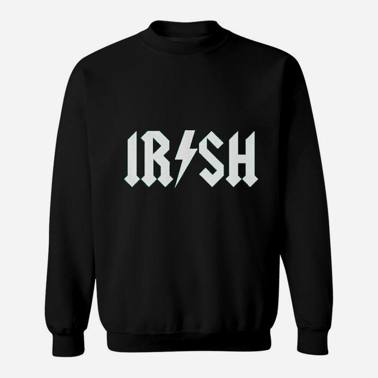 Irish Rockstar Funny Saint Patricks Day Shamrock St Clover Shenanigans Sweat Shirt