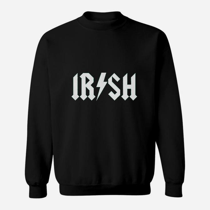 Irish Rockstar Funny Saint Patricks Day Shamrock St Clover Shenanigans Sweat Shirt