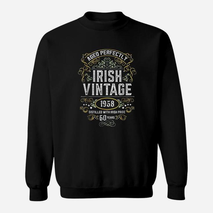 Irish Vintage 63rd Birthday 1958 Irish Pride  Sweat Shirt