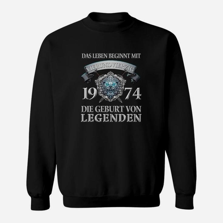 Jahrgang 1974 Legendäres Geburtsjahr Sweatshirt, Retro-Geburtstagsshirt