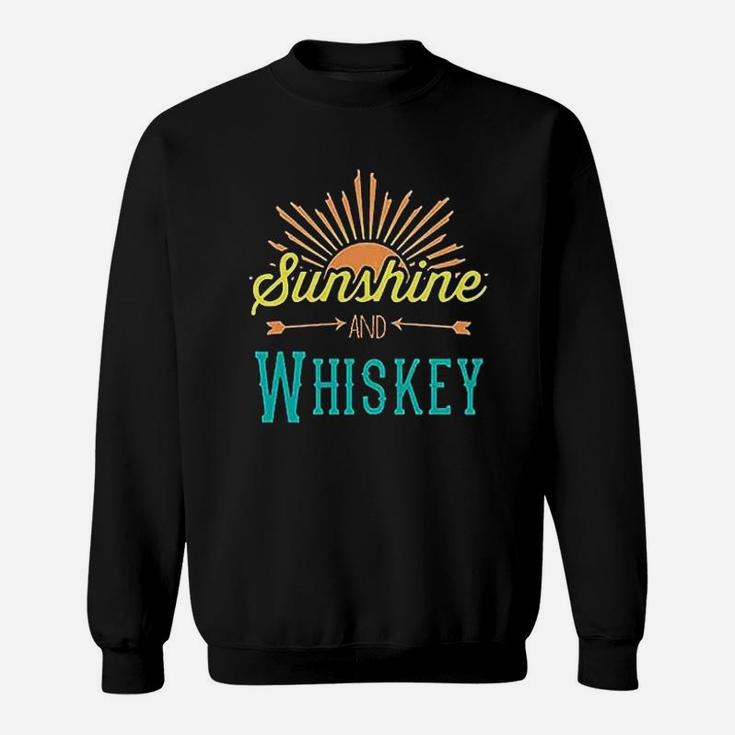 July 4th Sunshine And Whiskey Sleeveless Athletic Sweat Shirt