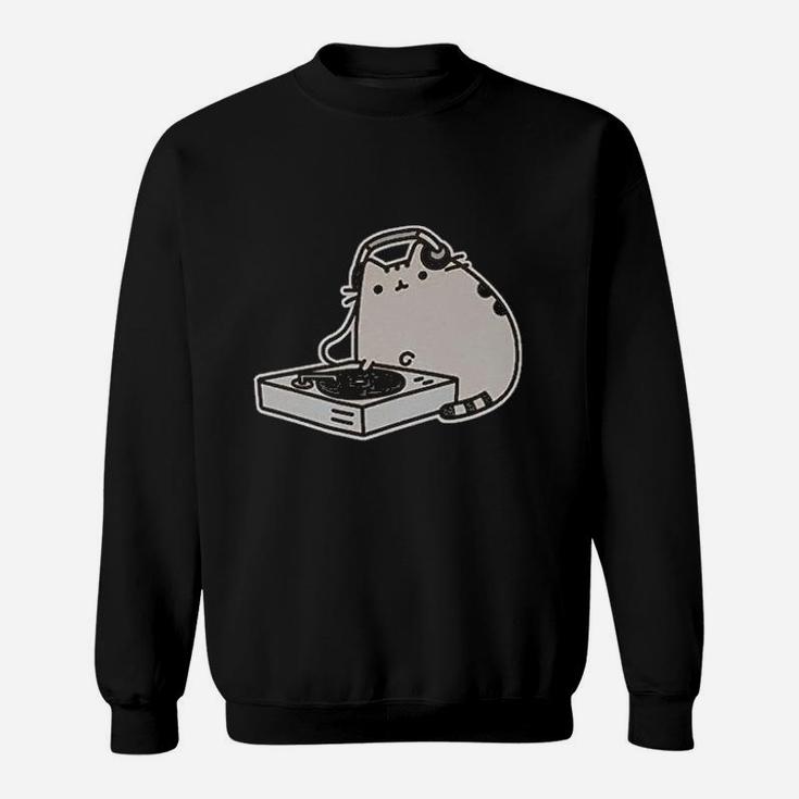 Kawaii The Cat Dj Chubby Sweat Shirt