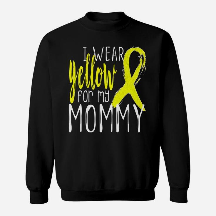 Kids I Wear Yellow Ribbon For My Mommy Kids Youth Sweat Shirt