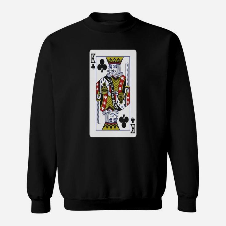 King Of Clubs Playing Card Sweat Shirt