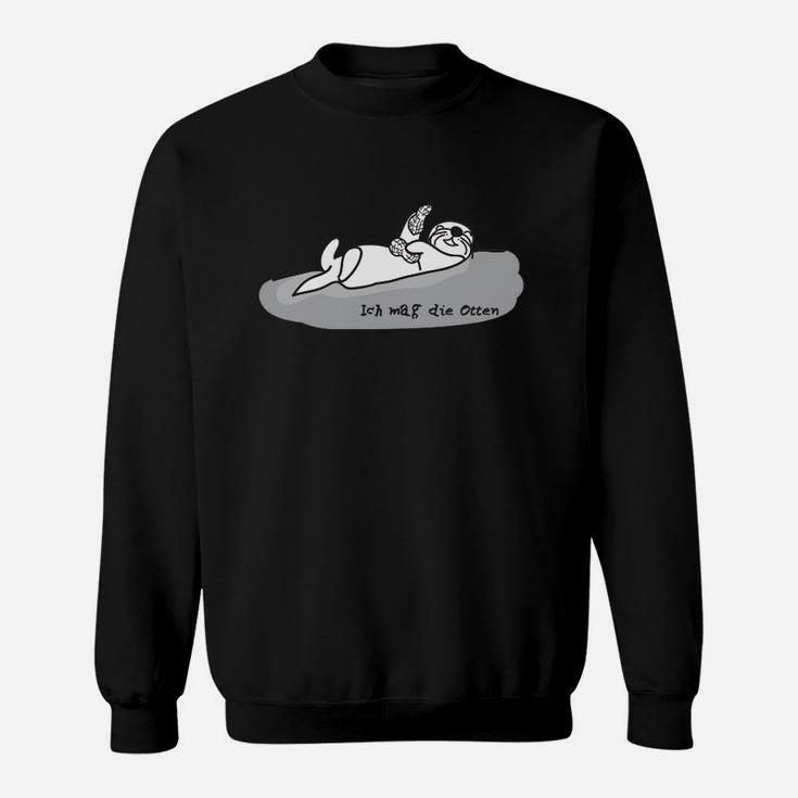 König des Ozeans Sweatshirt, Schwarzes mit Seelöwen-Design