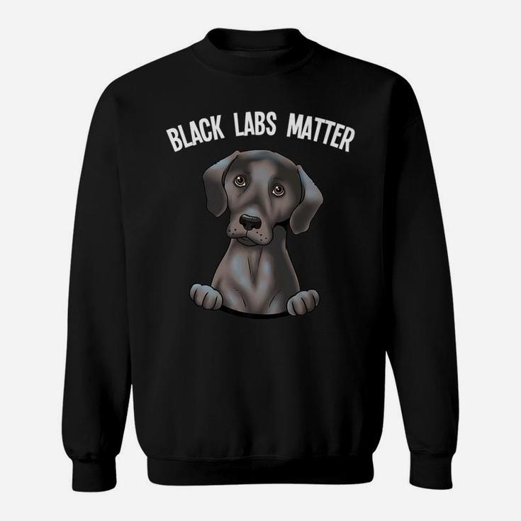 Labrador Retriever Gif Black Labs Matter Dog Lover Sweat Shirt