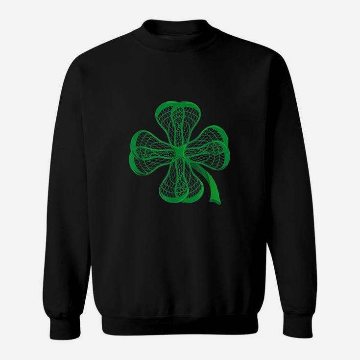 Lacrosse Sticks Shamrock Clover Irish Lucky Lax Sweat Shirt