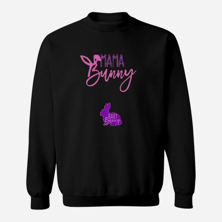Lady Gift Easter Mama Bunny Baby Bunny Sweat Shirt