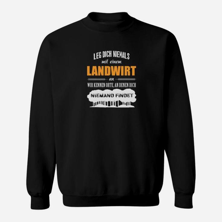 Landwirt Spruch Sweatshirt für Herren, Lustiges Bauern Motiv