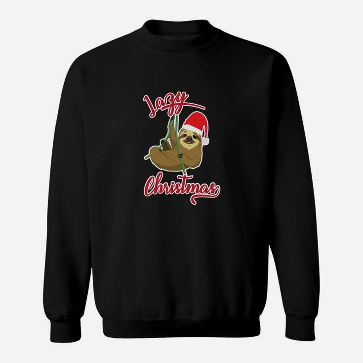 Lazy Christmas Sloth Funny Holiday Gift Season Humor 1 Sweat Shirt