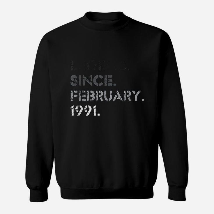 Legend Vintage February 1991 31 Years Old 31st Birthday Gift Sweat Shirt