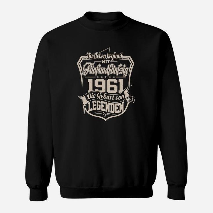 Legenden 1961 Sweatshirt, Vintage Geburtstagsedition für Jubiläum