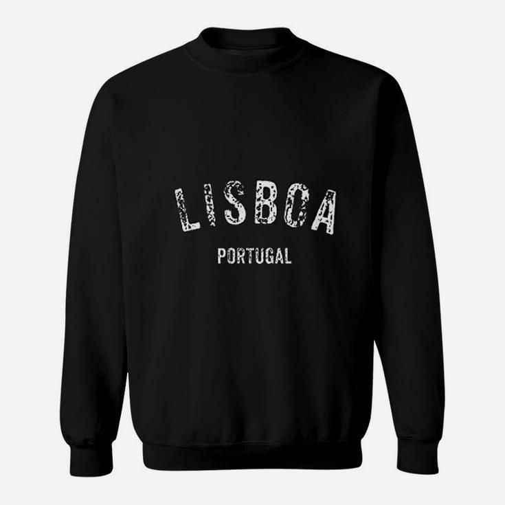 Lisboa Portugal Vintage Distressed Lisbon Travel Souvenir Sweat Shirt