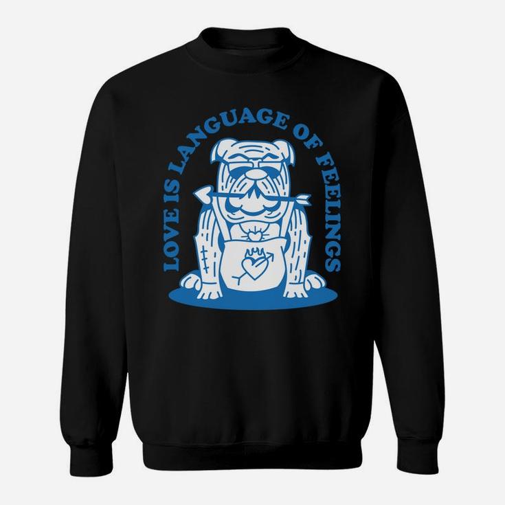 Cute Puppy Love You Sign Language Asl Dog Lover Sweatshirt