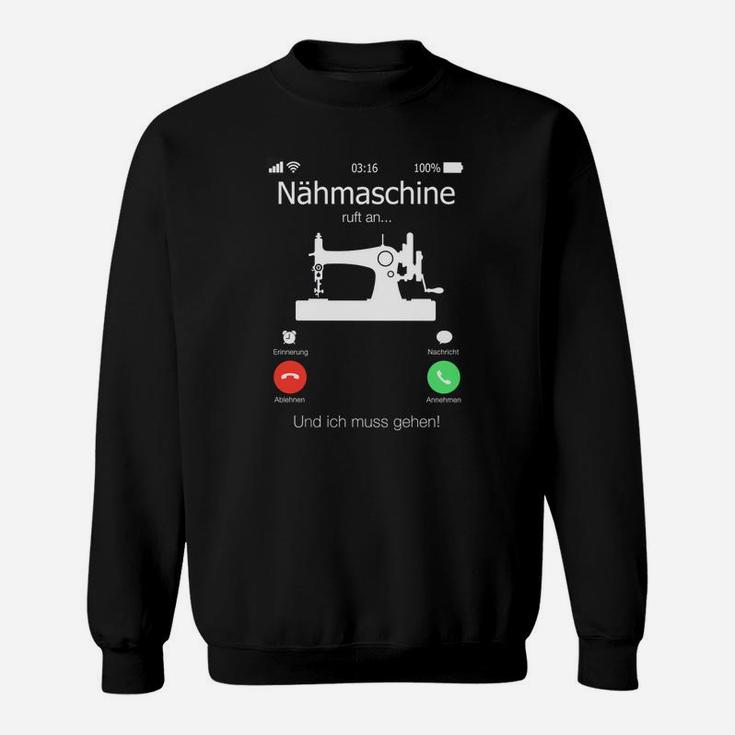 Lustiges Nähmaschinen Sweatshirt, Perfekt für Hobbynäher