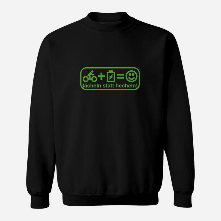 Lustiges Radfahrer-Motiv Sweatshirt, Lächeln statt Hecheln Tee