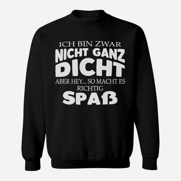 Lustiges Spruch Sweatshirt Nicht ganz dicht, macht aber Spaß