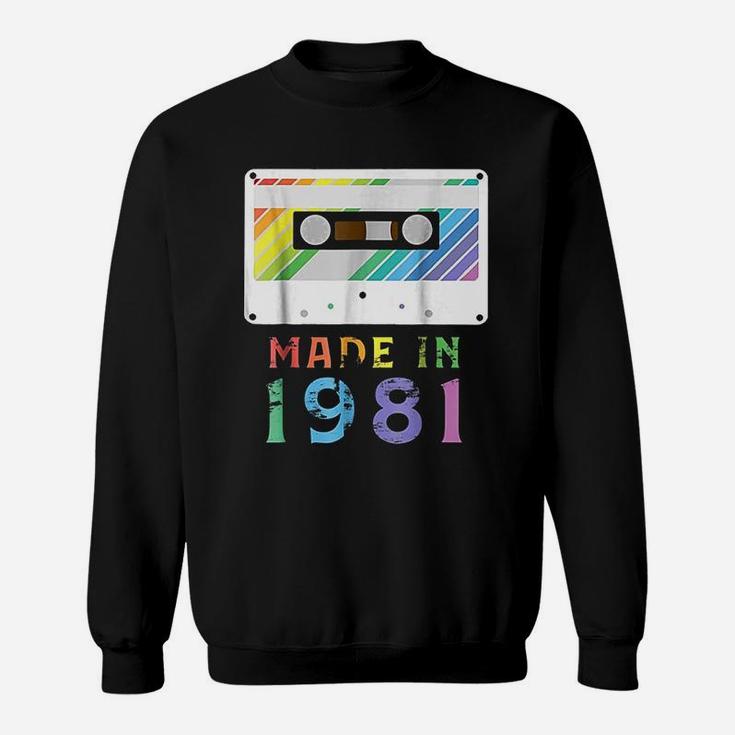 Made In 1981 Funny Retro Vintage Neon Gift Sweat Shirt