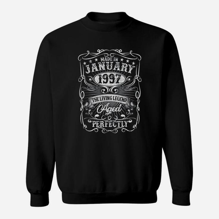 Made In 1997 Vintage 25th Birthday Gifts 25 Years Old  Sweat Shirt