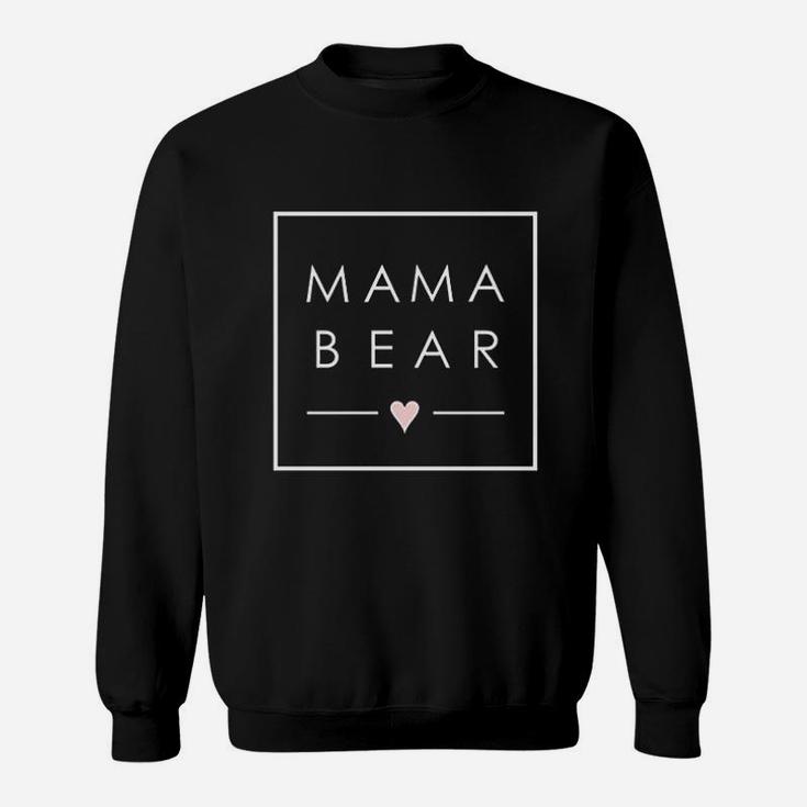 Mama Bear Mother Mom Love Minimal Square Sweat Shirt