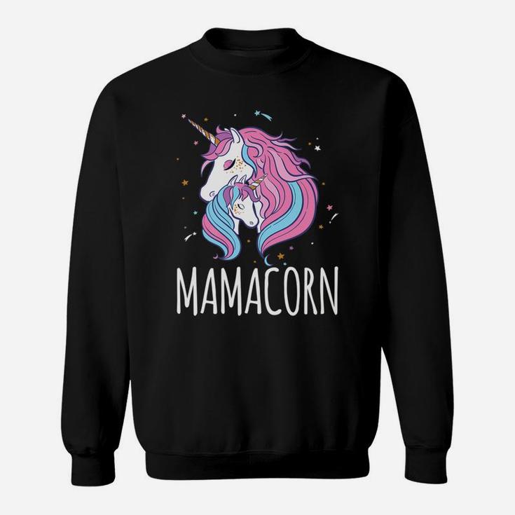 Mamacorn Mama Unicorn Mom And Baby Gift Sweat Shirt