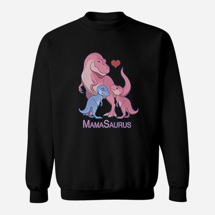 Mamasaurus Trex Mommy Twin Boy Girl Dinosaurs Sweat Shirt