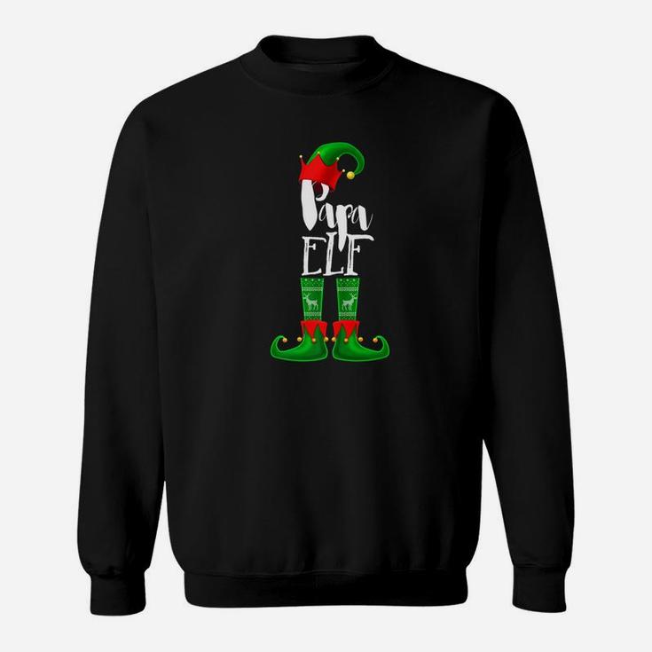 Matching Family Christmas Pajama Papa Elf Shirt Pj Shirt Sweat Shirt