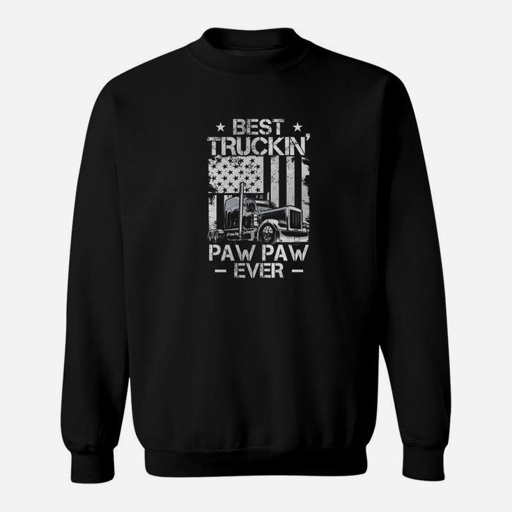 Mens Best Truckin Pawpaw Ever Shirt For Dad Gift On Fathers Day Premium Sweat Shirt