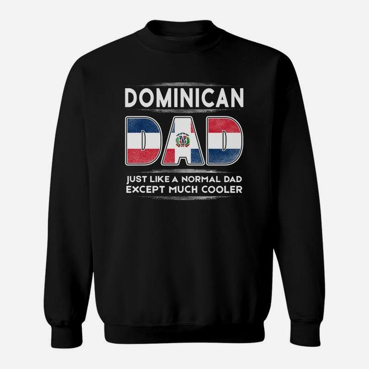Mens Dominican Republic Dad Is Cooler Promoted To Daddy Sweat Shirt