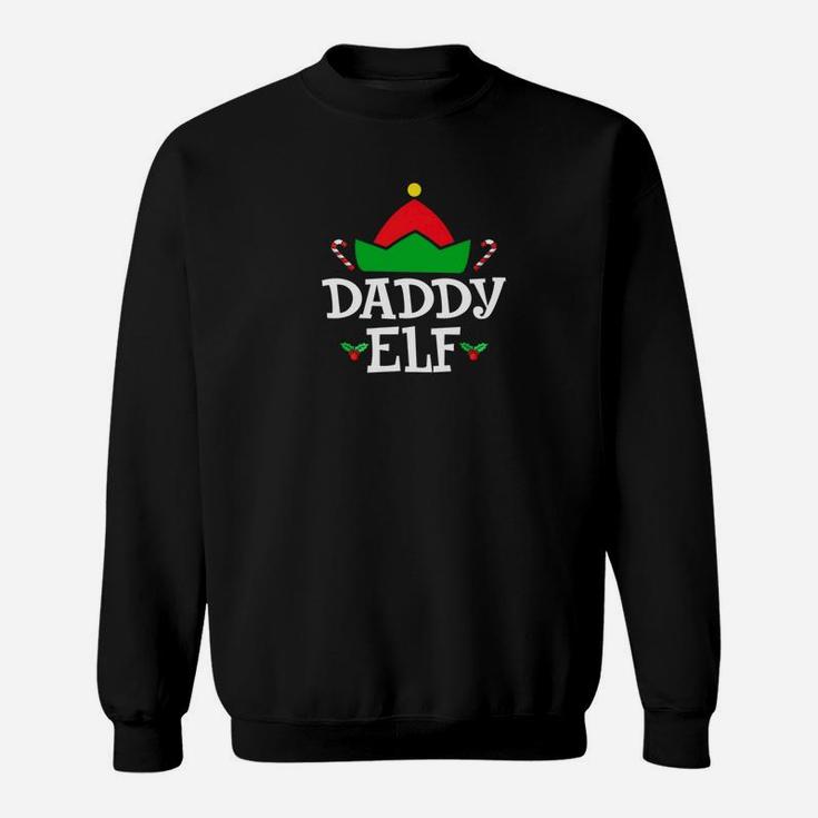 Mens Elf Daddy Matching Family Group Christmas Pajama Sweat Shirt