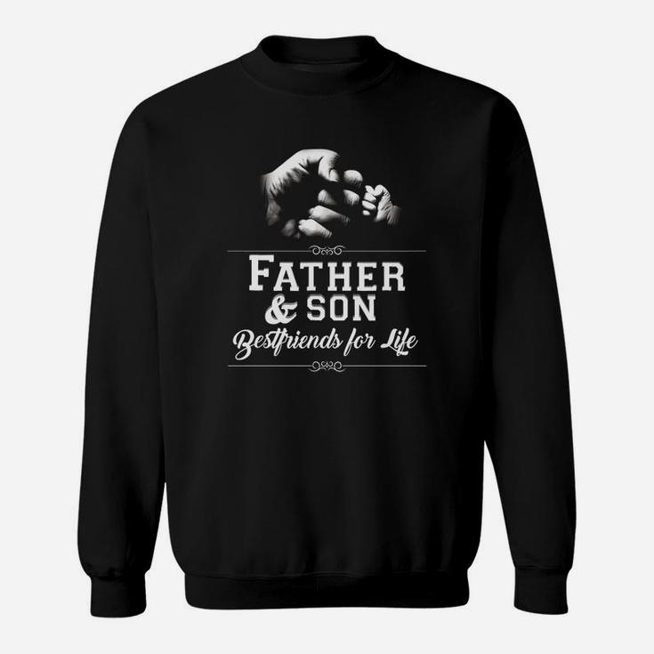 Mens Father Son Friends Fist Bump Tshirt Dad Father's Day Family Sweat Shirt