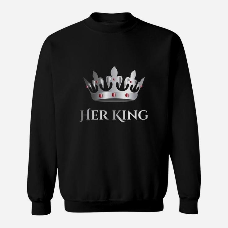 Mens Her King And His Queen Shirts Matching Couple Outfits Sweatshirt