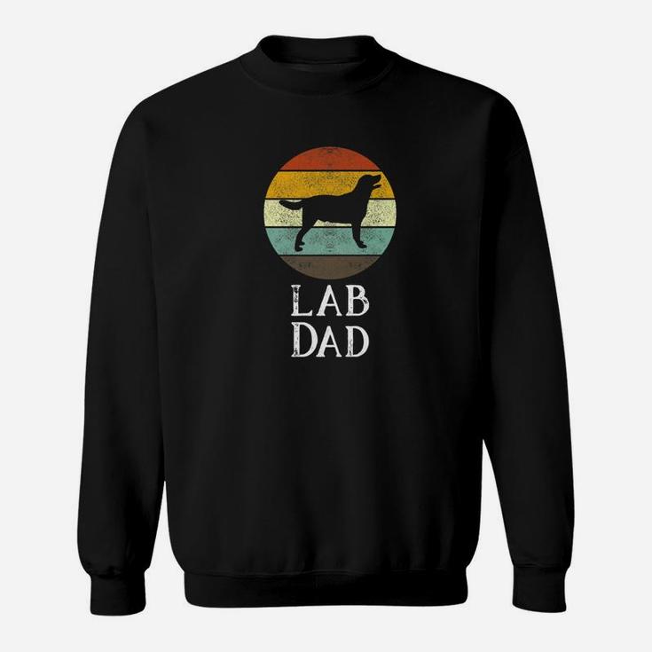 Mens Lab Dad Gifts Vintage Labrador Retriever Dog Fathers Day Premium Sweat Shirt