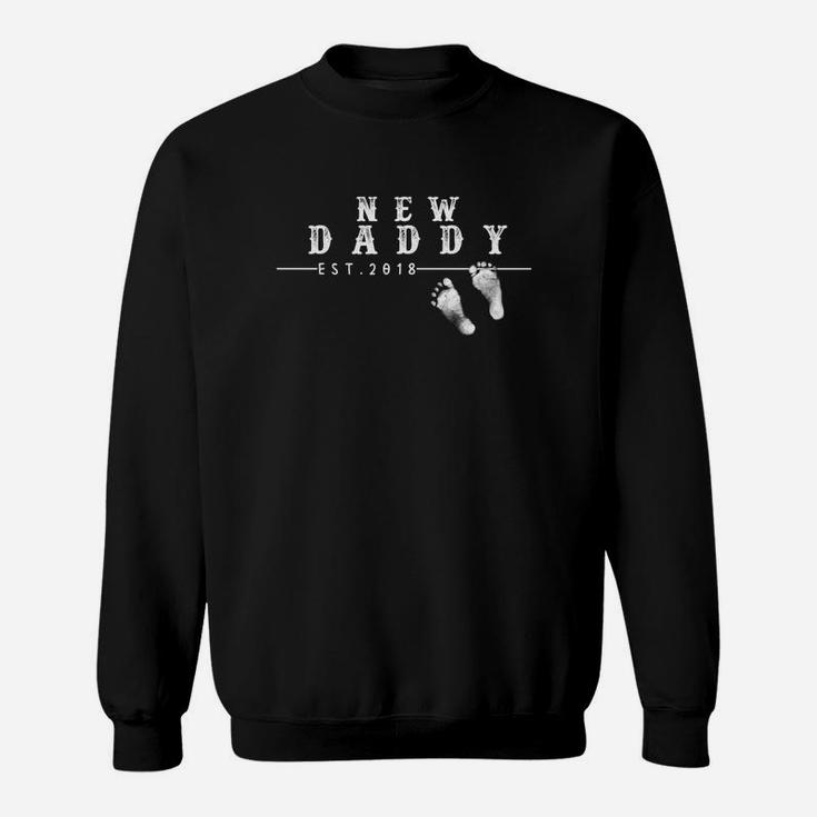 Mens Mens New Daddy Est 2018 New Dad Gift Sweat Shirt