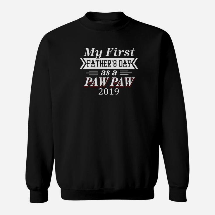 Mens My First Fathers Day As A Pawpaw For Fathers Day Premium Sweat Shirt