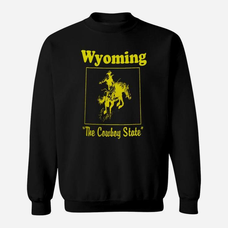 Mens Wyoming The Cowboy State Vintage Sweat Shirt