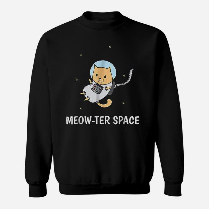 Meowter Space Funny Cat Astronaut Sweat Shirt