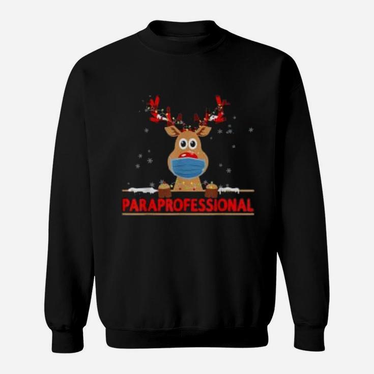 Merry Christmas Paraprofessional Reindeer Gift Sweat Shirt