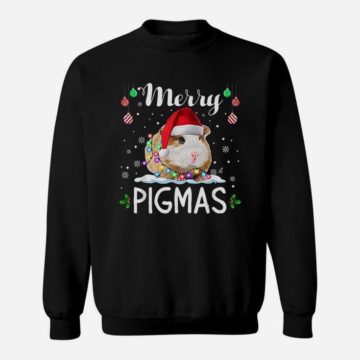 Merry Pigmas Funny Christmas Santa Guinea Pig Lover Sweat Shirt