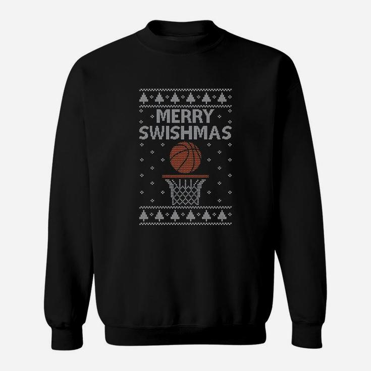 Merry Swishmas Basketball Christmas Sweat Shirt