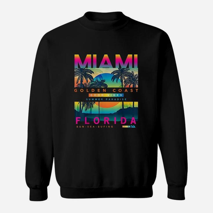 Miami Beach I Love Miami Miami Graphic Design Sweat Shirt