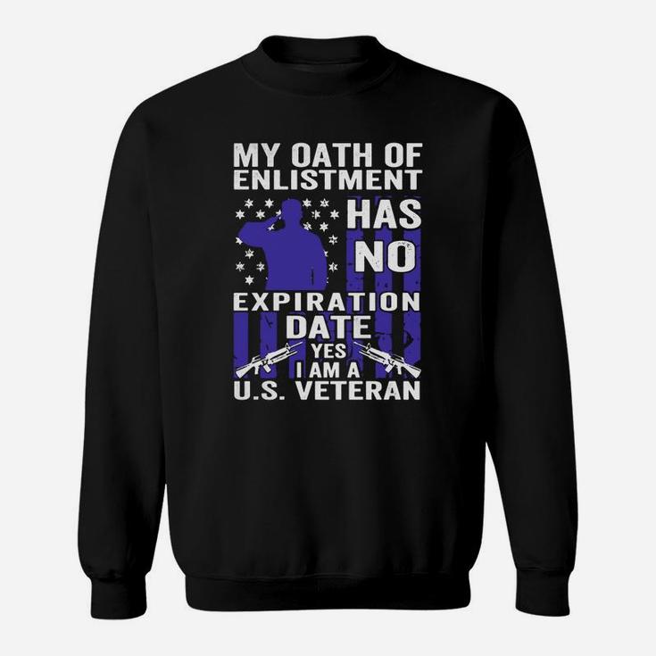 Military, Us Veterans Oath Of Enlistment Sweat Shirt