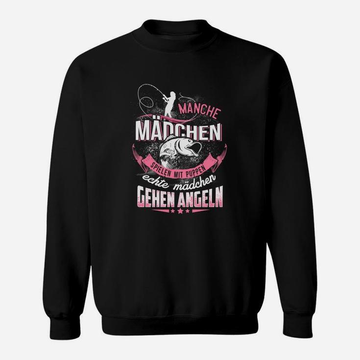 Mit Puppen Echte Mädchen Gehen Angeln Sweatshirt