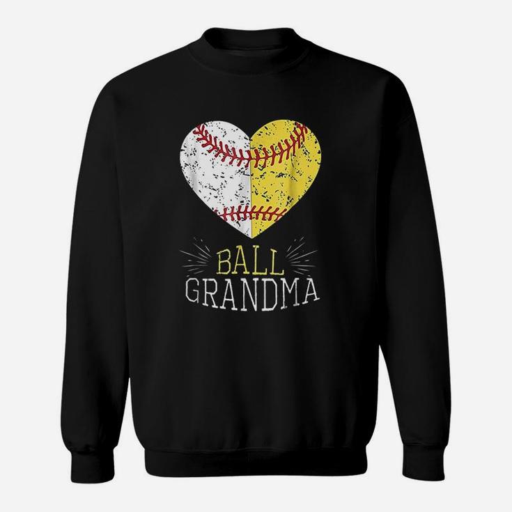 Mom Funny Baseball Ball Funny Grandma Softball Gifts Sweat Shirt