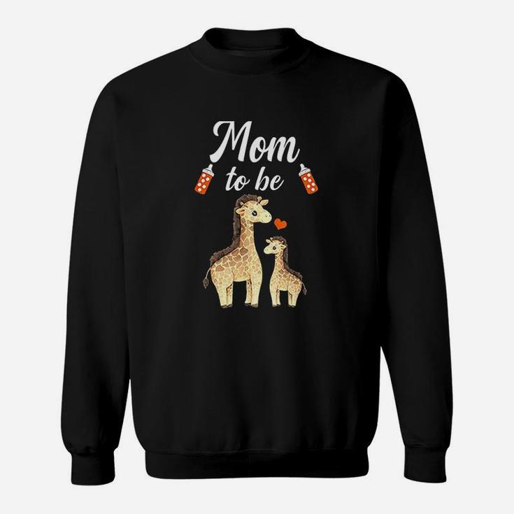 Mom To Be Giraffe Sweat Shirt