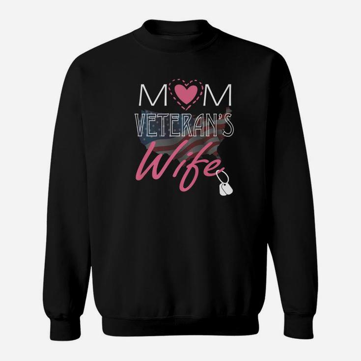 Mom Veteran Wife Happy Mother Mama Mommy Lover Sweat Shirt