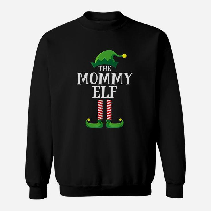 Mommy Elf Matching Family Group Christmas Party Pajama Sweat Shirt