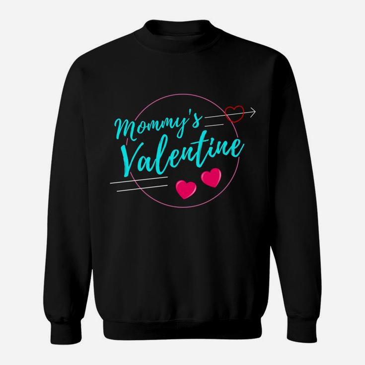 Mommy Valentine Valentines Day Heart Kids Boys Girls Sweat Shirt